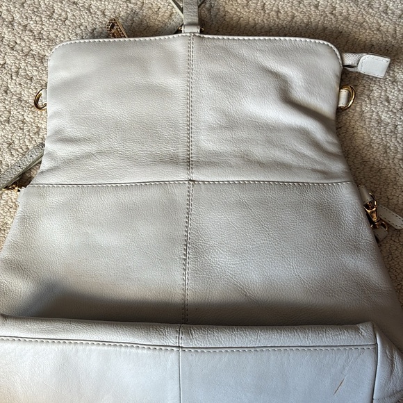 Custo Barcelona White Leather Crossbody Bag Purse - Picture 7 of 15